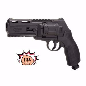 Durable black paintball pistol for intense gameplay and training. Featuring precision engineering, ergonomic grip, and reliable firing mechanism ideal for professionals and enthusiasts.