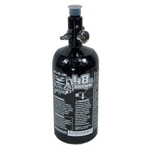 Premium paintball CO2 tank for consistent air supply.