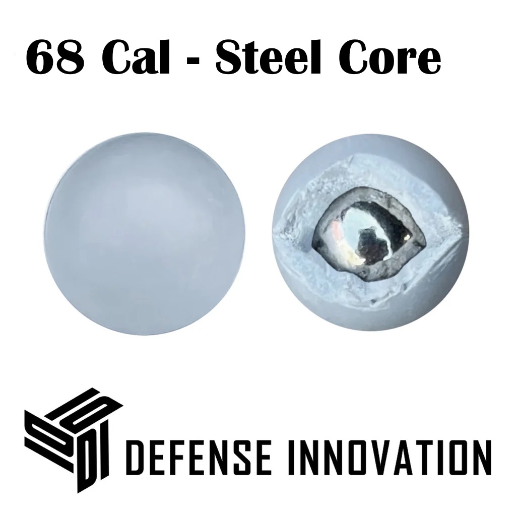 Defense Innovation - 68 Cal Max Power Steel Core Ammo - 25ct