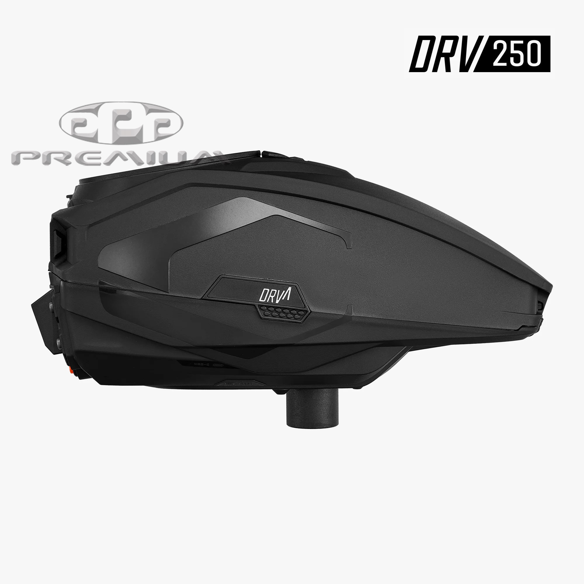 CRBN DRV250 Paintball Hopper - Passenger Side