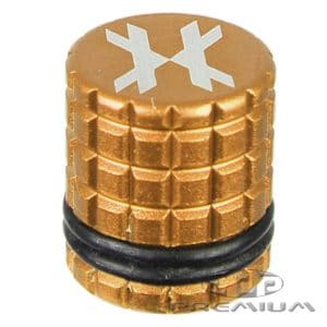 Black fill nipple cover for paintball markers with snowflake design, made of durable material, ideal for paintball equipment accessories.