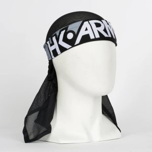 Premium HK Army Apex Red headwrap with breathable mesh fabric, designed for paintball players to provide comfort and style during gameplay.